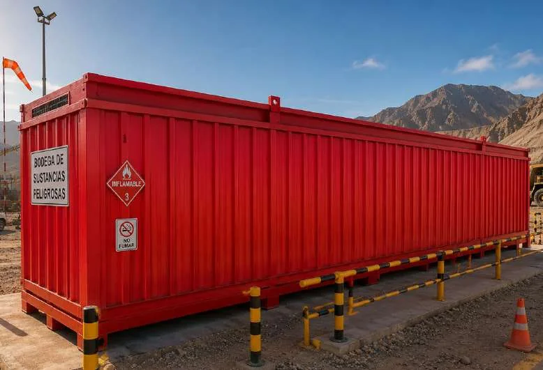 Bodega modular industrial para almacenamiento